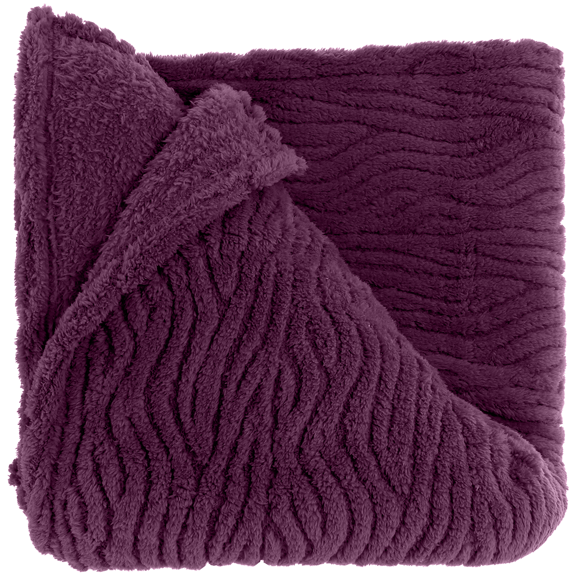 Unique Living - Plaid Clio 150x200cm - Dark Purple