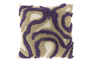 Unique Living - Sierkussen Calin 45x45cm - Dark Purple