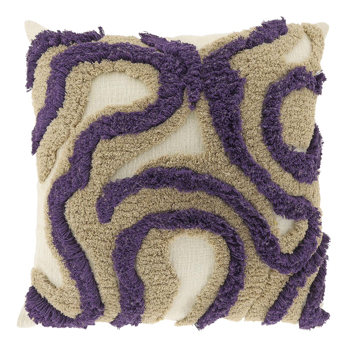Unique Living - Sierkussen Calin 45x45cm - Dark Purple
