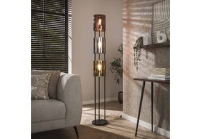 Hoyz Collection - Vloerlamp Lucente Tricolore 3-lichts - Artic Zwart