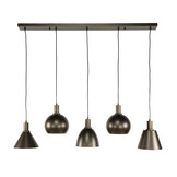 Hoyz Collection - Hanglamp Metallo Mix 5-lichts - Sienna Bruin