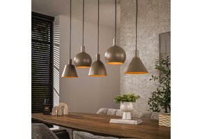 Hoyz Collection - Hanglamp Metallo Mix 5-lichts - Beige
