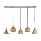 Hoyz Collection - Hanglamp Metallo Mix 5-lichts - Beige