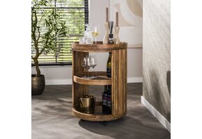 Hoyz Collection - Wijntrolley Wave - Massief Mango Zand