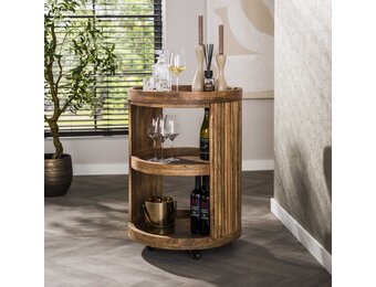 Hoyz Collection - Wijntrolley Wave - Massief Mango Zand