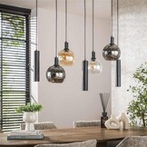 Hoyz Collection - Hanglamp Sfera Tricolore 4+3-lichts - Artic Zwart