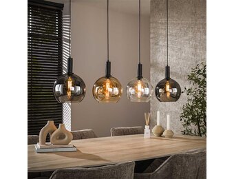 Hoyz Collection - Hanglamp Sfera Tricolore 4-lichts - Artic Zwart