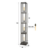 Hoyz Collection - Vloerlamp Quadra 4-lichts - Artic Zwart