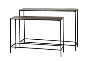 Light & Living - Side HARTSVILLE - 119x25x80.5cm - Brons - Set van 2