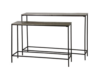 Light & Living - Side HARTSVILLE - 119x25x80.5cm - Brons - Set van 2