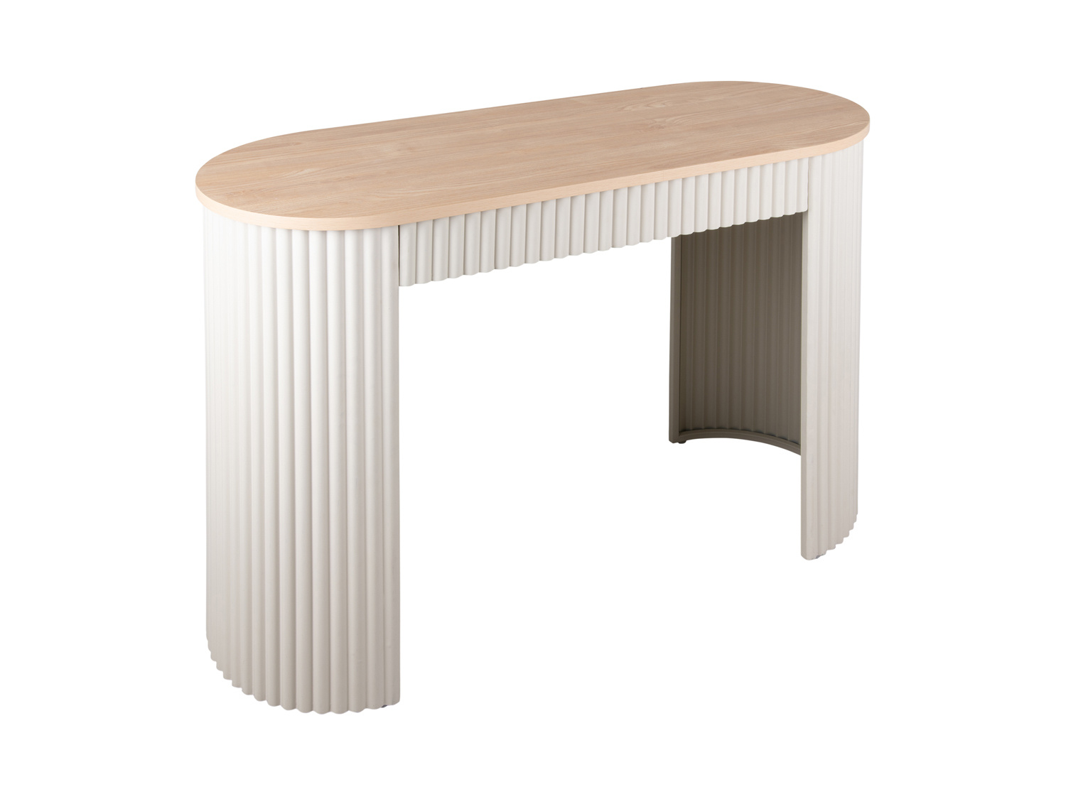 Leitmotiv - Console Bijzettafel Estriado - Warmgrijs