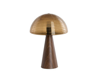Light & Living - Tafellamp MUEDA - Ø30x43cm - Bruin