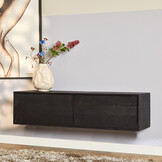 Starfurn - Zwevend tv meubel Vision Black - 120 cm