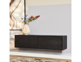 Starfurn - Zwevend tv meubel Vision Black - 120 cm