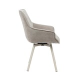 Starfurn - Eetkamerstoel Mees - Taupe - Set van 2