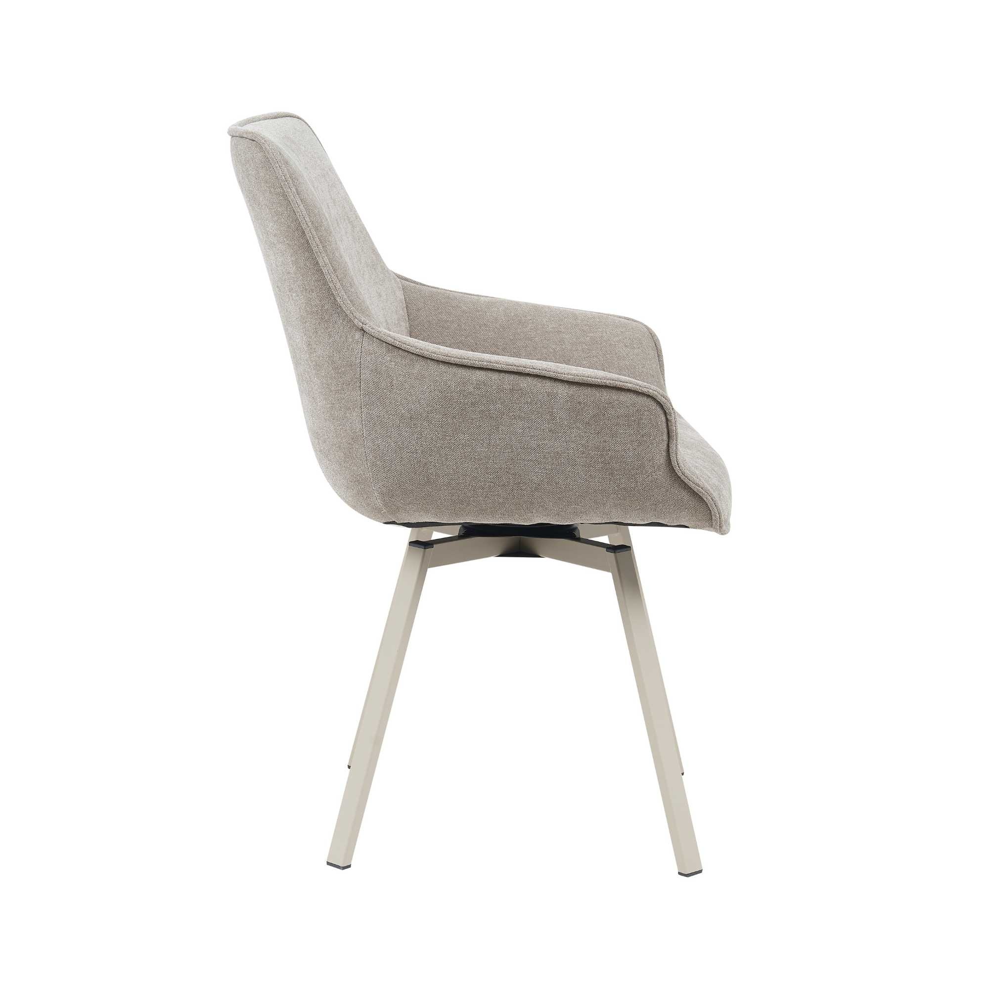 Starfurn - Eetkamerstoel Mees - Taupe - Set van 2