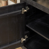 Starfurn - Boekenkast Brussel - Zwart - 45x90x200 cm