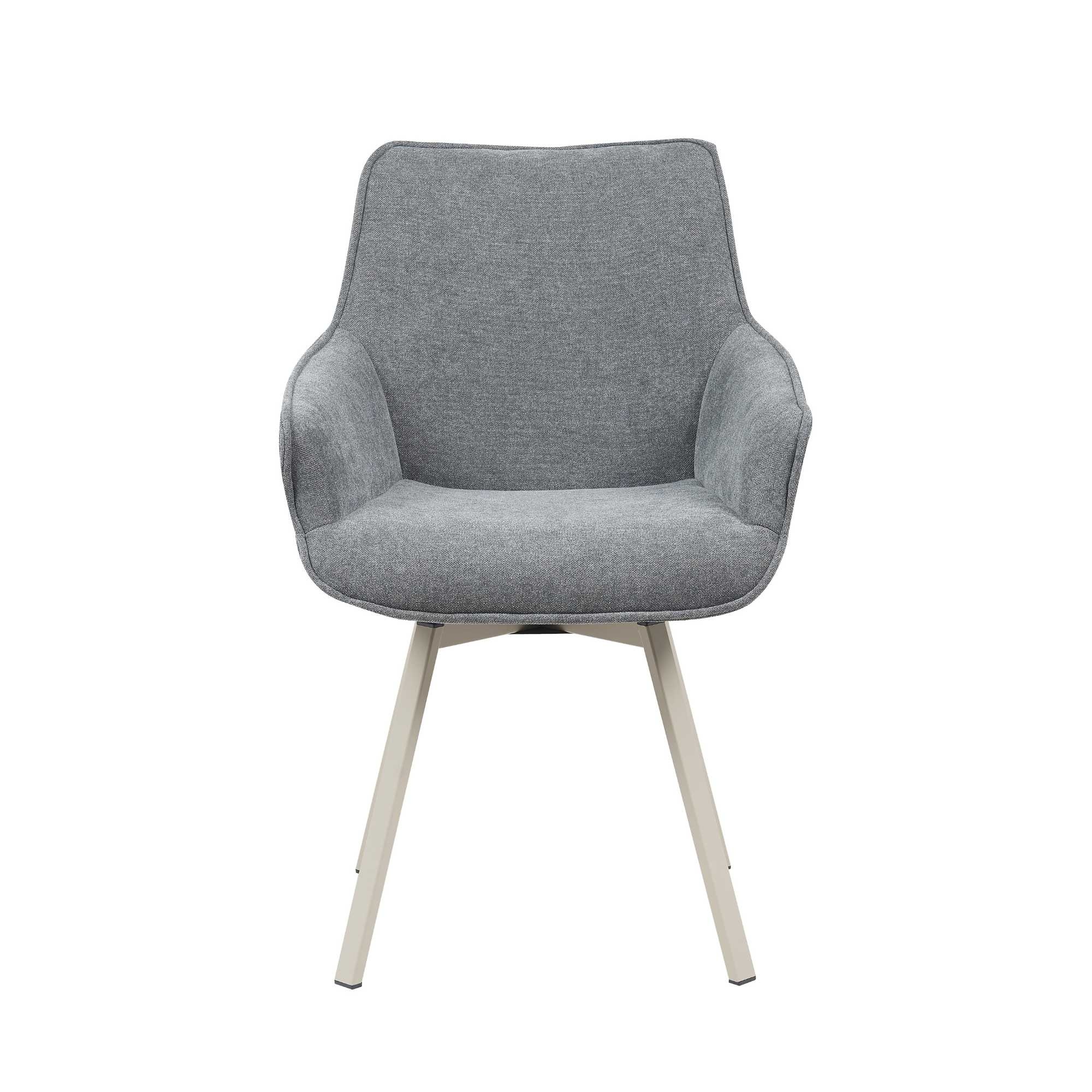 Starfurn - Eetkamerstoel Mees - Grijs - 62,5x57x86,5 cm