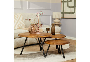 Starfurn - Salontafel Ohio - Bruin - 70x70x45 cm