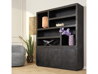 Starfurn - Vakkenkast Brussel Black XL - 160 cm