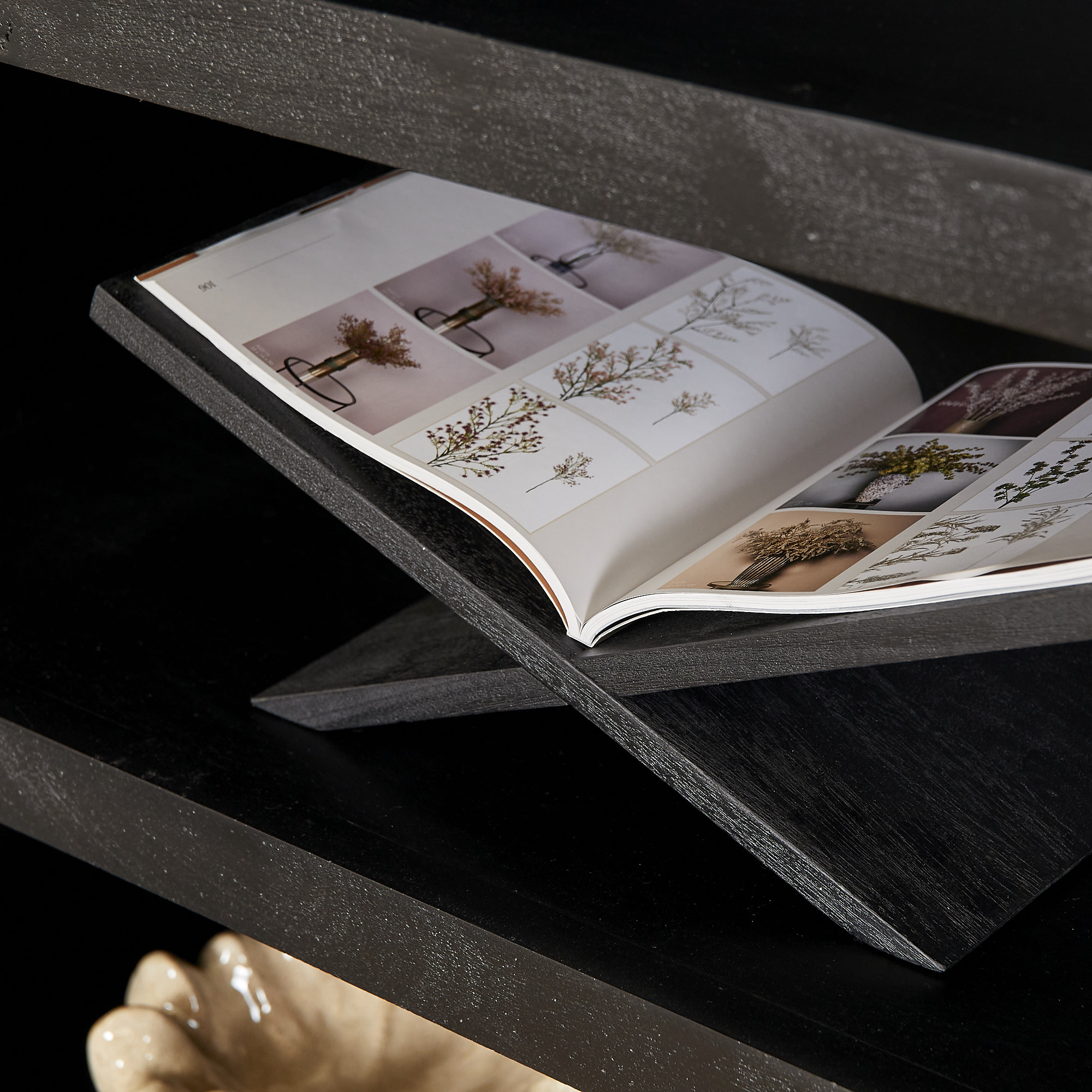 Starfurn - Vakkenkast Brussel - Zwart - 45x160x200 cm