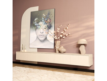 Starfurn - Zwevend tv meubel Madison Sand - 280 cm