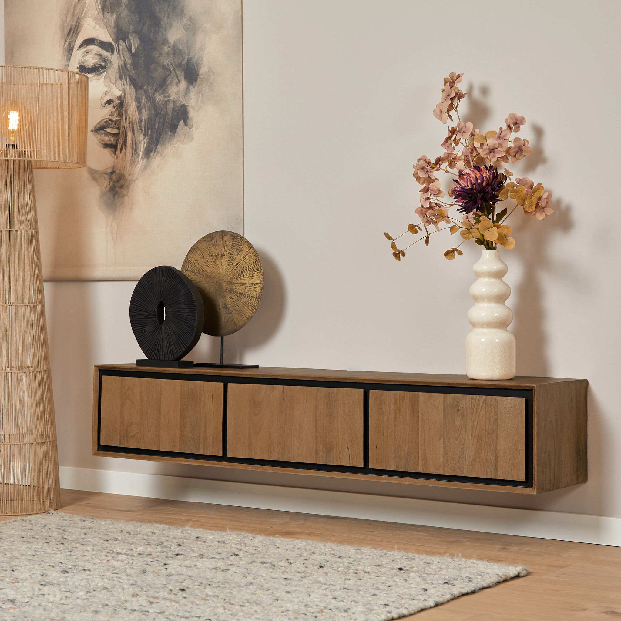 Starfurn - Tv meubel RichWood - Bruin - 35x160x30 cm