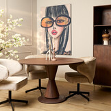 Starfurn - Eettafel Lima Walnut - 150 cm - Rond