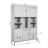 Starfurn - Vakkenkast Madison - Bruin - 45x135x200 cm