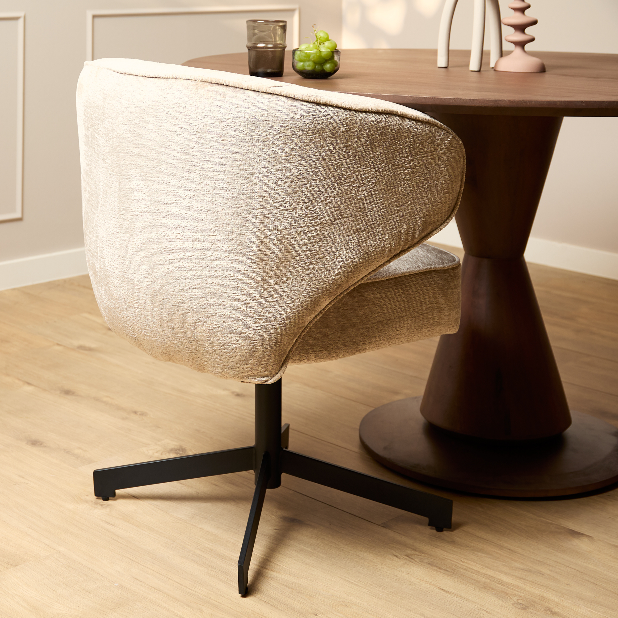 Starfurn - Eetkamerstoel Persie - Beige - Set van 2