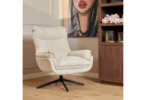 Starfurn - Fauteuil Vera - Wit - 83x115x59 cm