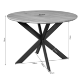 Starfurn - Eiken eettafel Ferris - Rond 110 cm - Naturel