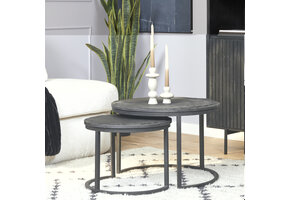 Starfurn - Salontafel  - Zwart - 61x61x45 cm