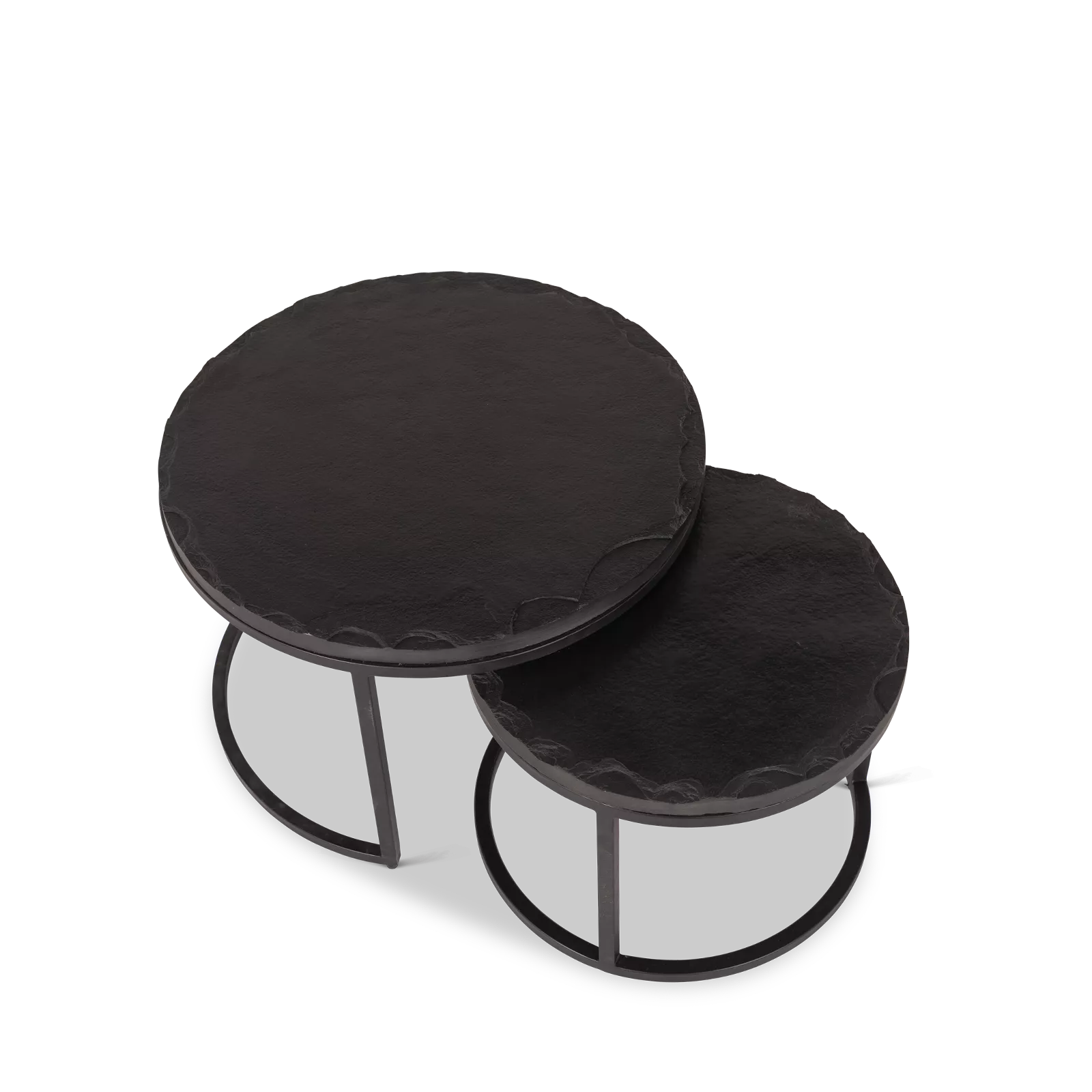 Starfurn - Salontafel Ora Black Kadappa Stone- 60 cm - Set van 2
