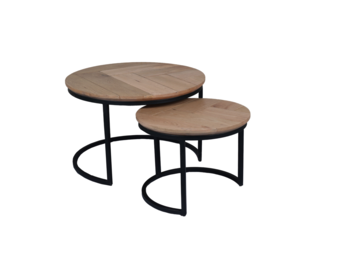 Starfurn - Salontafel Otik Natural Oak - 70 cm - set van 2