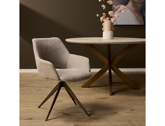 Starfurn - Eetkamerstoel Daisy - Beige - 60x61x82 cm