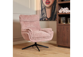 Starfurn - Fauteuil Vera - Roze - 83x115x59 cm