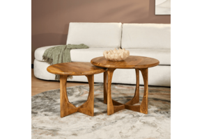 Starfurn - Salontafel Lou - Bruin - 70x70x50 cm