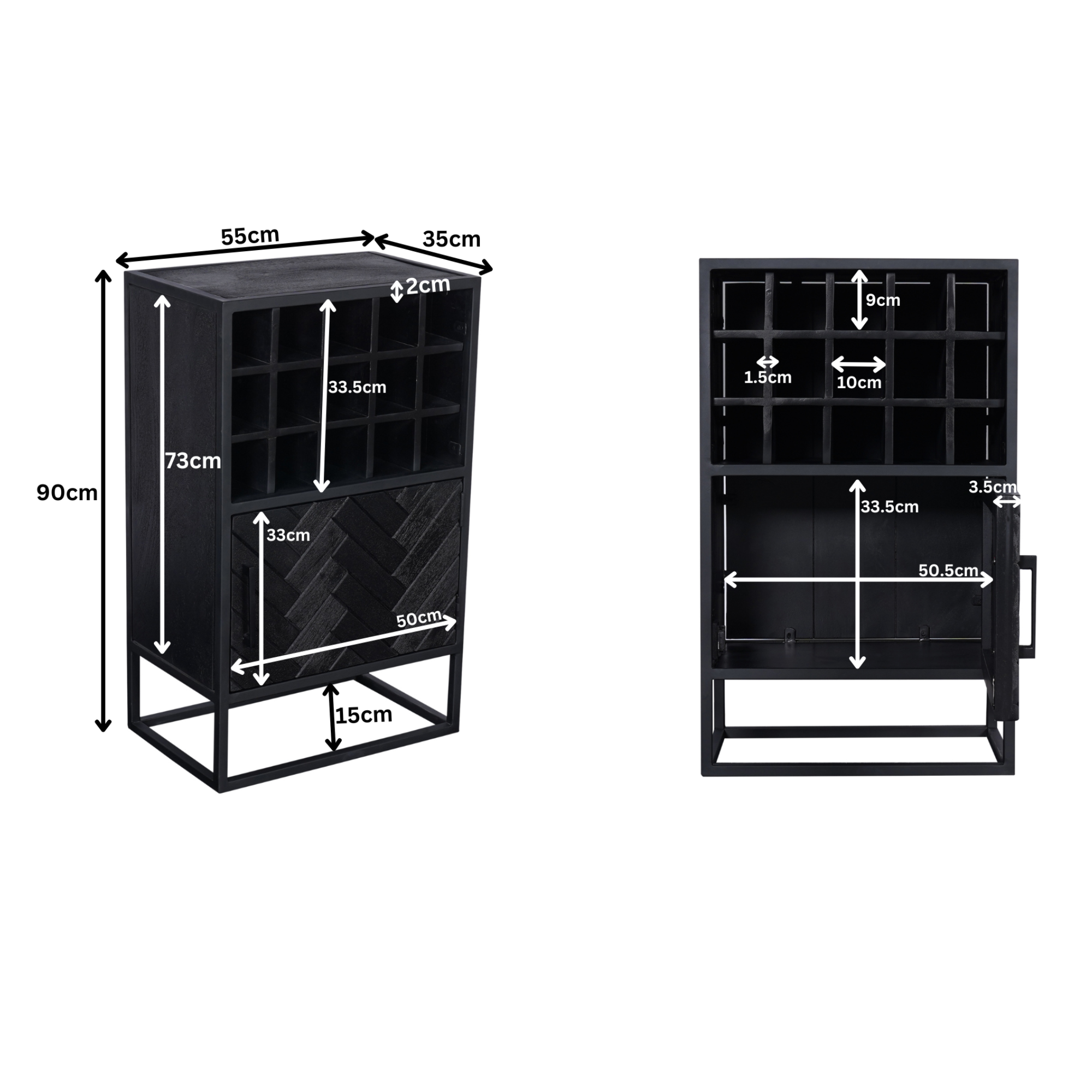 Starfurn - Wijnkast New York - 55 cm