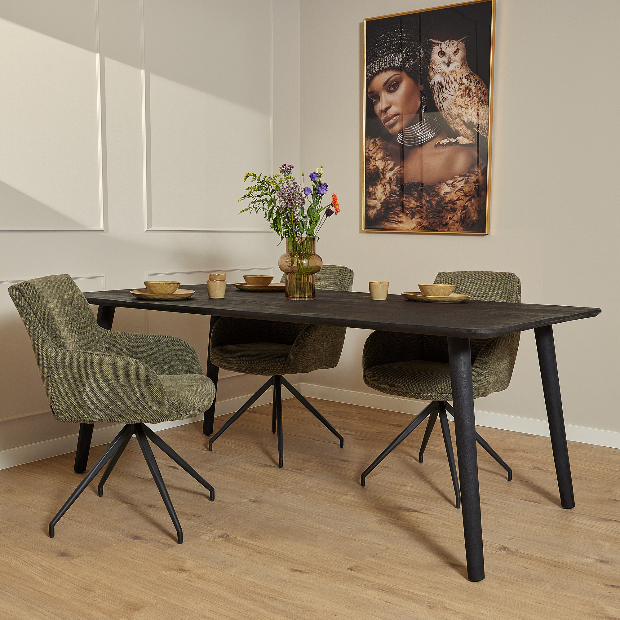 Starfurn - Eettafel Omaha Black - 180 cm