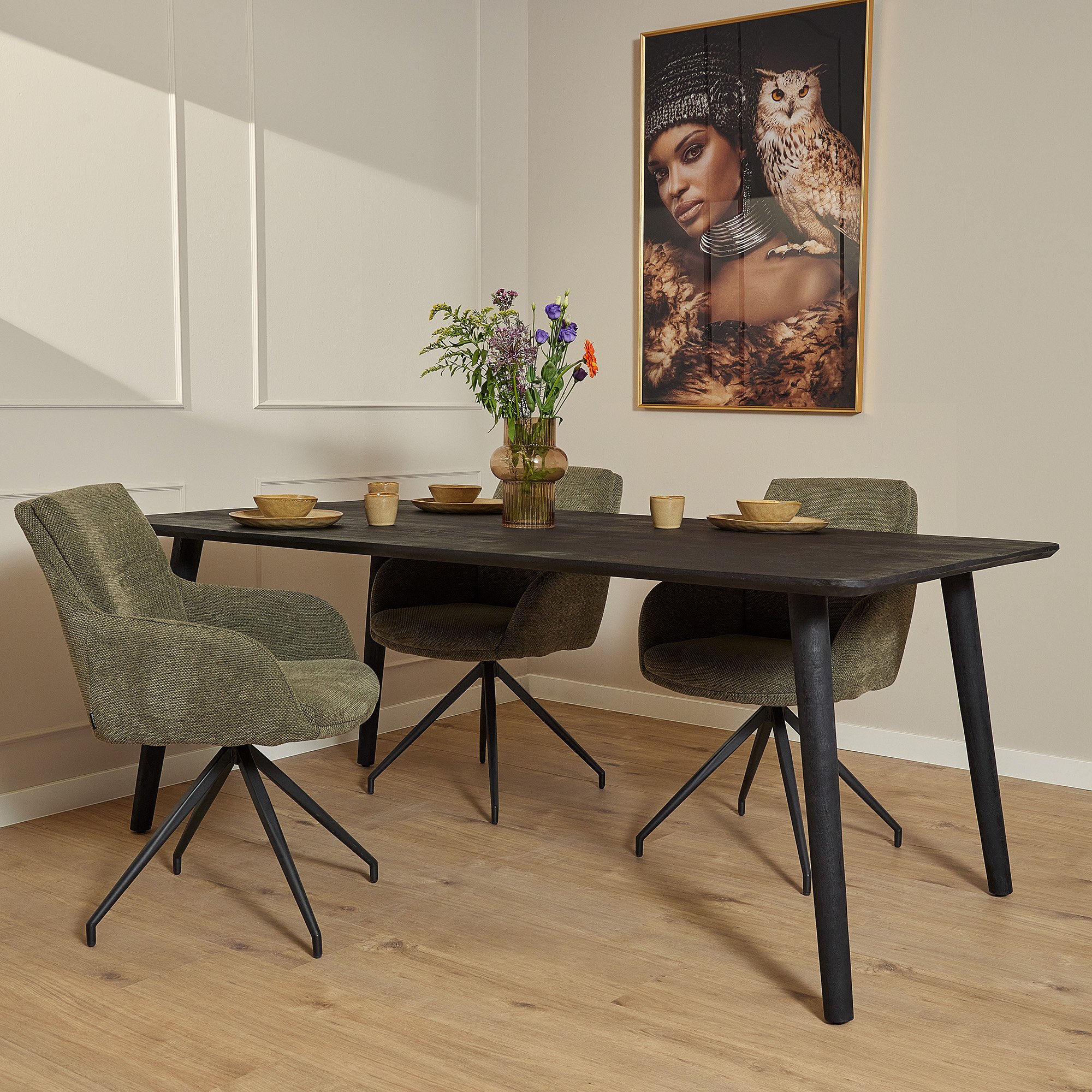 Starfurn - Eettafel Omaha Black - 180 cm