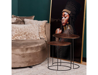 Starfurn - Bijzettafel Leaves - 35 cm - Set van 2