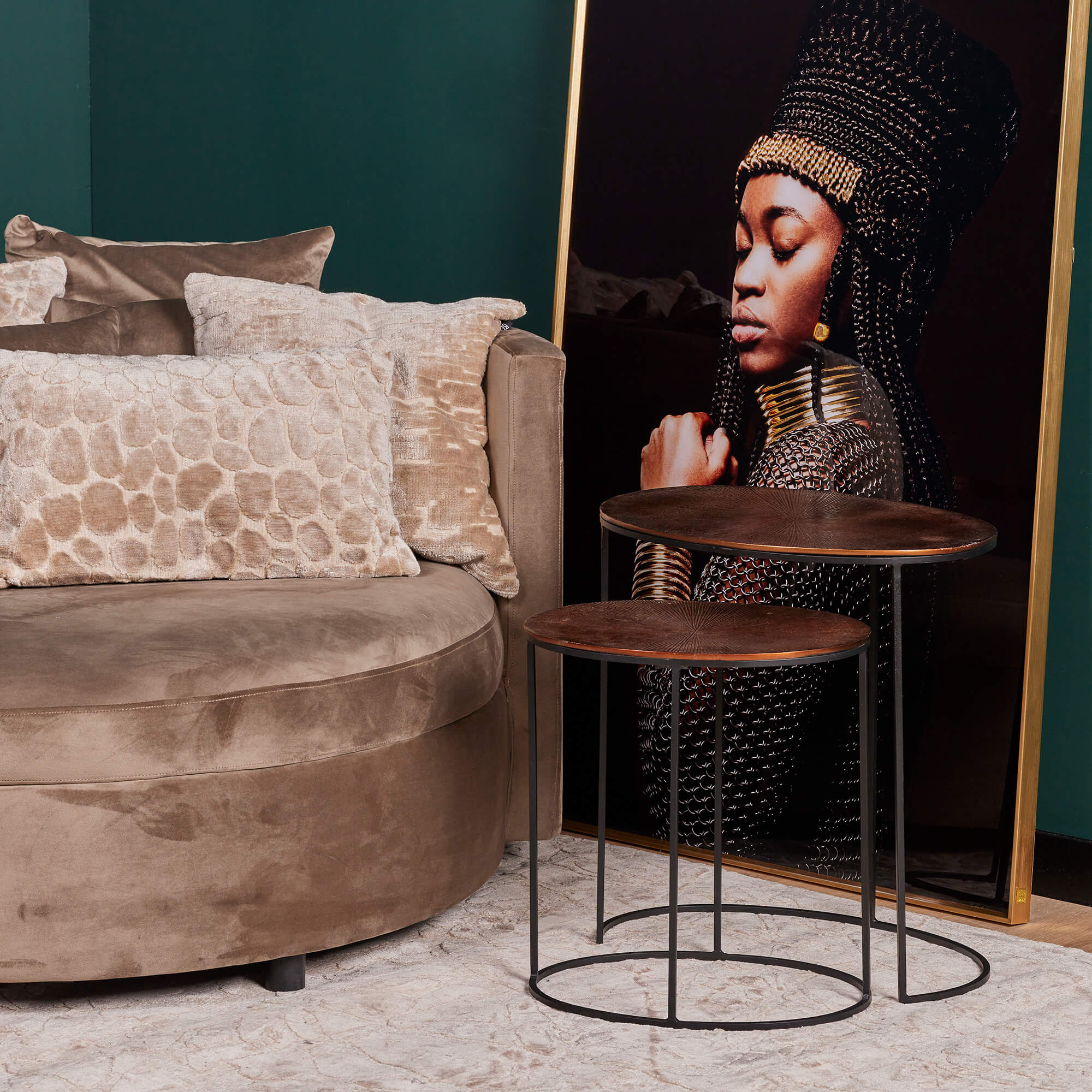 Starfurn - Bijzettafel Leaves - 35 cm - Set van 2