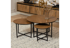 Starfurn - Salontafel RichWood - Bruin - 70x70x45 cm