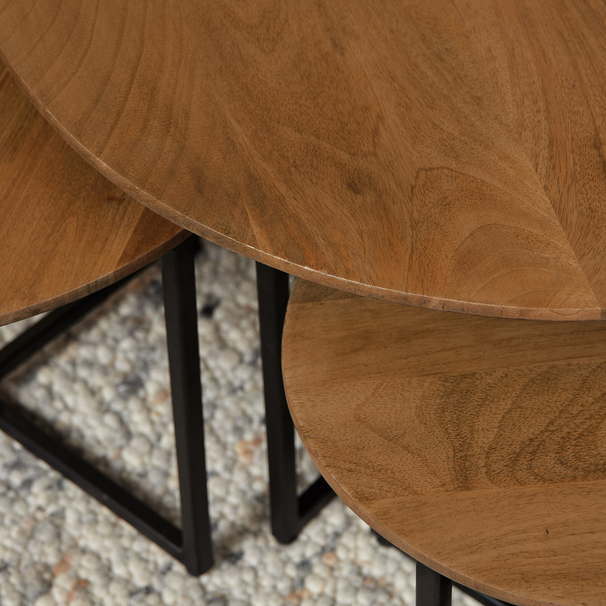 Starfurn - Salontafel RichWood - Bruin - 70x70x45 cm