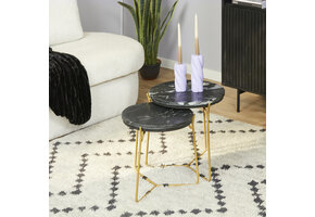 Starfurn - Salontafel Caly - Zwart - 45x45x45 cm