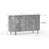 Starfurn - Dressoir Lana - Taupe - 45x165x90 cm