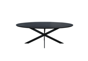 Starfurn - Eettafel Ferris - Zwart - 100x210x76 cm