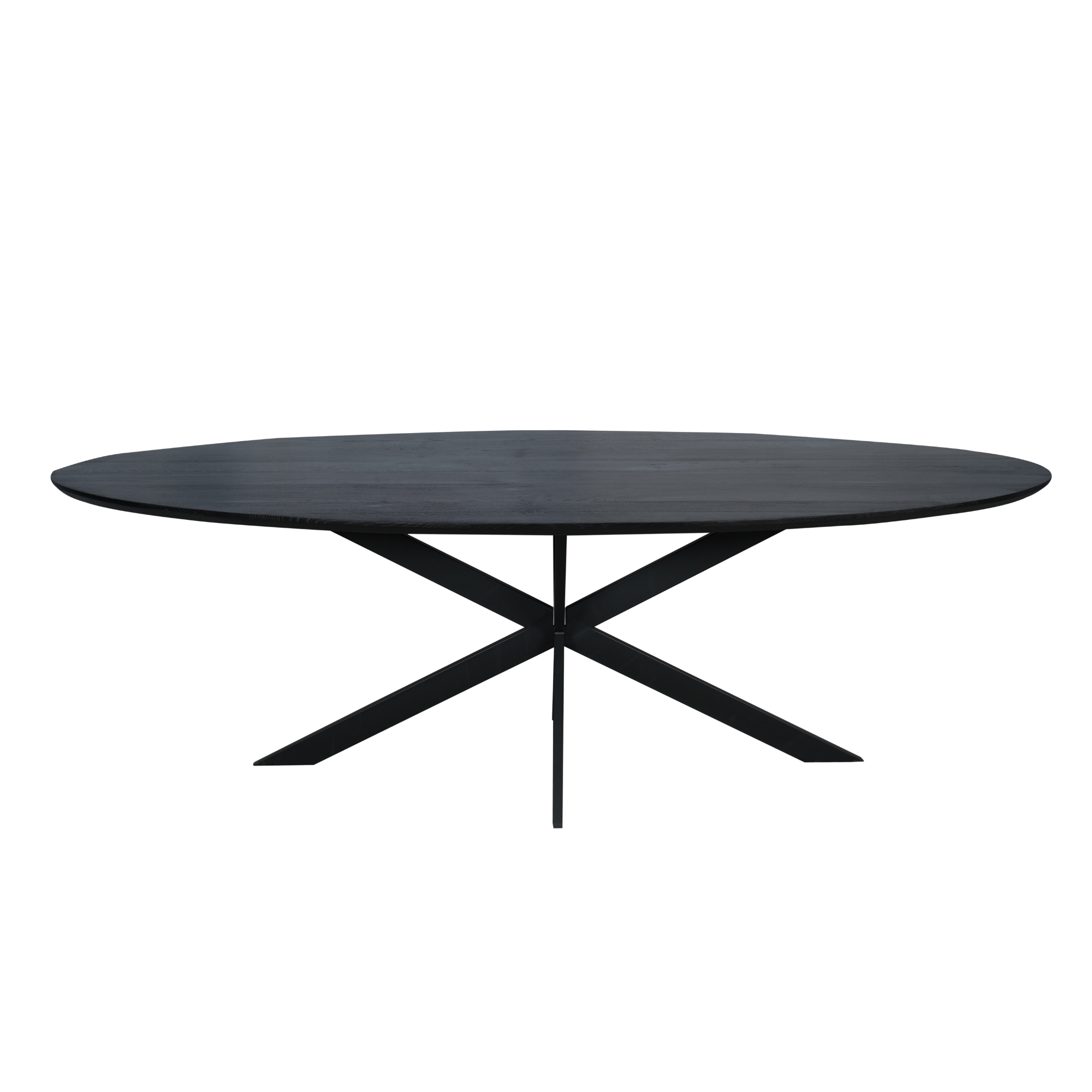 Starfurn - Eiken eettafel Ferris - Ovaal 210 cm - Zwart