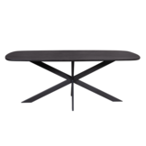 Starfurn - Eettafel Elegance - Zwart - 110x240x76 cm